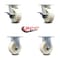 Service Caster 5 Inch Kingpinless Nylon Wheel Caster Brakes 2 Rigid, 2PK SCC-KP30S520-NYR-SLB-2-R-2 - alternate 2